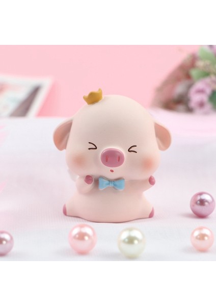 Karikatür Sevimli Hayvan Domuz Pişirme Kek Dekorasyon Doğum Günü Hediyesi Araba Iç Dekorasyon C (Yurt Dışından) modelleri