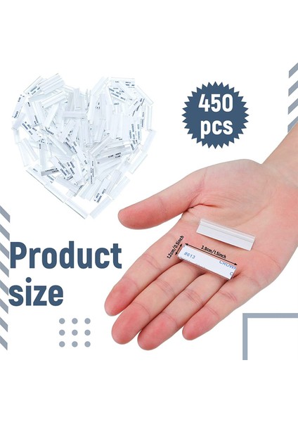 450 Adet Küpe Kartı Adaptörü Toplu Plastik Dudak Adaptörü Kendinden Yapışkanlı Dudak Askı Küpe Kolye Kartı Takı Ekran (Yurt Dışından)
