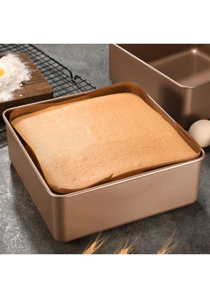Altın Kare Kek Kalıbı Kalınlaşma Yapışmaz Antik Fırın Tepsisi Kare Derin Pişirme Tavaları Barbekü Ekmek Antik Kek Kalıbı (Yurt Dışından) fırsatları