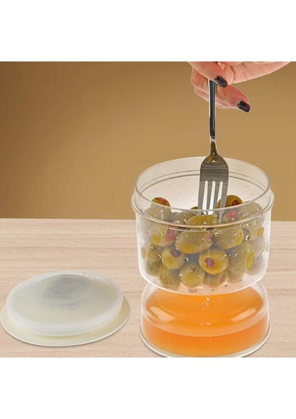 Kavanoz Kuru ve Islak Dispenser ve Zeytin Kum Saati Kavanoz Kabı Ev Mutfak Ayırıcı Organizatör Için (Yurt Dışından)