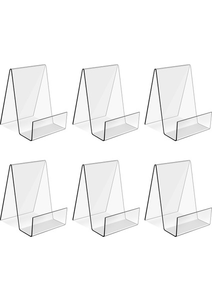 6pack Akrilik Kitap Standı Resim Albümlerini, Kitapları, Müzik Sayfalarını (Küçük) Görüntülemek Için Şeffaf Akrilik Ekran Şövale Tutucu (Yurt Dışından)