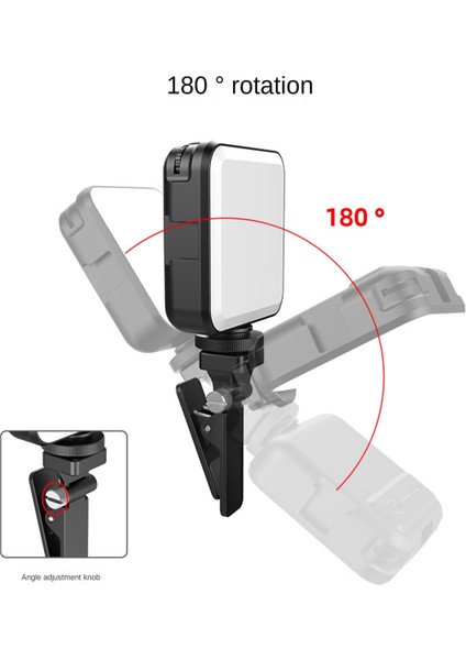 FL02 Mini Kamera Dolgu Işığı LED Canlı Selfie Işığı Cep Telefonu Bilgisayar Dolgu Işığı Video Konferans Karartma Dolgu Işığı (Yurt Dışından)