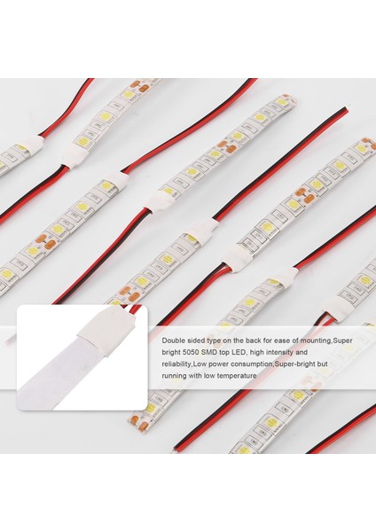 10 Adet 10 cm Su Geçirmez Beyaz 5050 LED Şerit Işıklar Dc 12 V Karavan Tekne Araba (Yurt Dışından) fırsatları