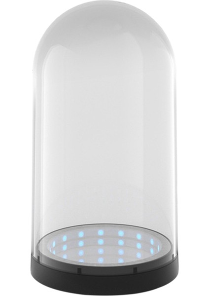 Bin Katmanlı Ayna Ekran Kutusu Kolu Organizatör Şeffaf Kör Kutu Toz Geçirmez LED Işıkları ile Saklama Kutusu (Yurt Dışından)