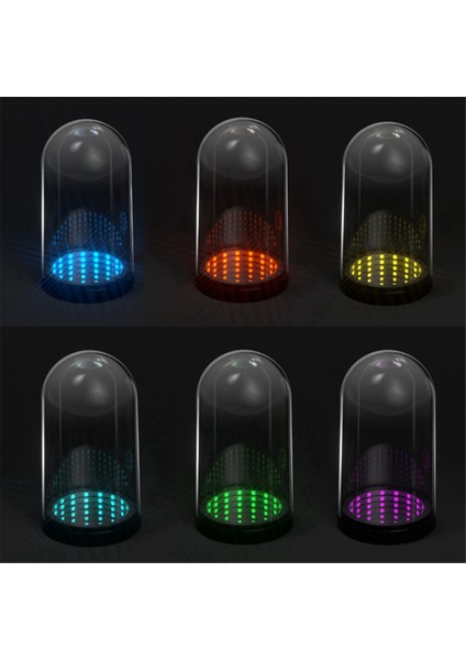 Bin Katmanlı Ayna Ekran Kutusu Kolu Organizatör Şeffaf Kör Kutu Toz Geçirmez LED Işıkları ile Saklama Kutusu (Yurt Dışından) fiyatları