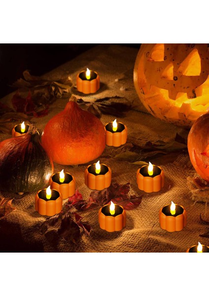 Güneş Su Geçirmez Kabak Fener Cadılar Bayramı Dekorasyon Güneş Elektronik Mum Işığı Şarj Edilebilir Mum Işığı Turuncu (Yurt Dışından) fırsatları