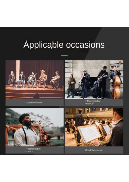 Kablosuz Enstrüman Mikrofonu Uhf Klipsli Kondenser Mikrofon Boynuz Trompet Klarnet Saksafon Çello (Yurt Dışından)