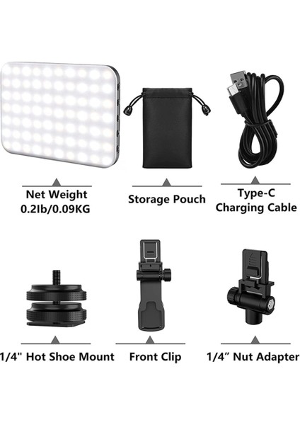 Video Konferans Dizüstü 60 LED Dolgu Işığı Cep Fotoğrafçılığı Cep Telefonu Canlı Işık Mini Taşınabilir Fotoğraf Dolgu Işığı (Yurt Dışından)