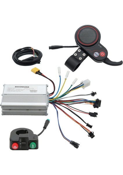 48 V 25A Elektrikli Scooter Denetleyici Kontrol Paneli Kiti ile TF-100 Ekran + Elektrikli Scooter Parçaları Için Anahtar Düğmesi (Yurt Dışından)