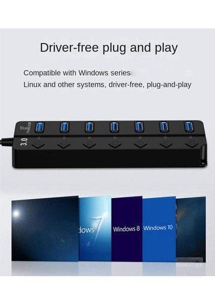 Dört Bağlantı Noktalı Anahtar Hub3.0 Dört Bağlantı Noktalı Ayırıcı Hub Dört Bağlantı Noktalı Genişletici USB Bilgisayar Ayırıcı Tek Bağlantı Noktalı 3.0 Hub (Yurt Dışından)
