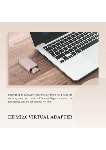 Kilit Ekranı Sinyal Tutucu Kvm Hdmı2.0 Sanal Adaptör Edıd Ddc Ekran Emülatörü Için Kukla Fiş 3840X2160'A Kadar (Yurt Dışından)