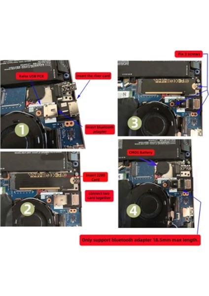 Oculink SFF-8612 - Ngff Pcı-E 3.0 M.2 M-Key Ana Bilgisayar Adaptörü, Thinkbook 14+ Harici Grafik Kartı ve SSD Için (Yurt Dışından)