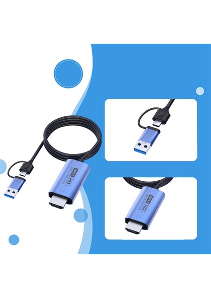 3'ü 1 Arada USB 3.0 - Uyumlu Kablo Dönüştürücü Bağlantı Istasyonu 1080P Hd Çoklu Ekran Dönüştürücü Ayırıcı, Windows 7/8/10 (Yurt Dışından) modelleri