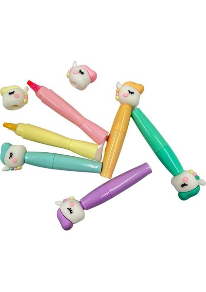 Highlighter Unicorn Mini 6'lı Fosforu Kalem