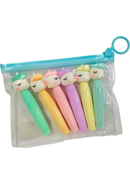 Highlighter Unicorn Mini 6'lı Fosforu Kalem fırsatları