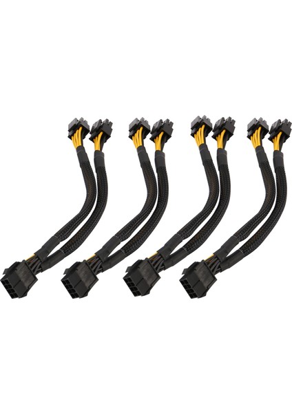 4 Adet Cpu 8 Pin Splitter Atx Cpu 8 Pin Dişi Çift 8(4+4) Pin Erkek Eps 12V Anakart Güç Adaptör Kablosu (Yurt Dışından)