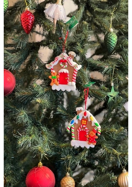Gingerbread Man House Yılbaşı Süsü – 12cm