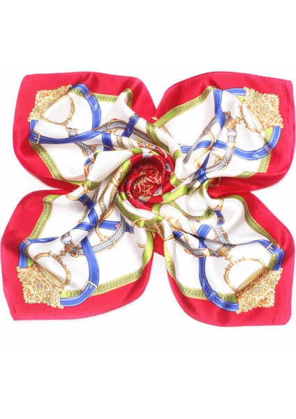 Ipek Duygu Başörtüsü Moda Saten Saç Eşarp Kare Eşarplar Kadın Hediyeler Için 20.8 × 20.8 Inç, SR04 (Yurt Dışından)