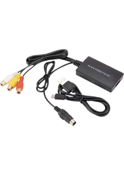 Svideo'dan Dönüştürücü S-Video ve 3rca Cvbs Kompozitten Sese Video Dönüştürücü Desteği 1080P 720P (Yurt Dışından)