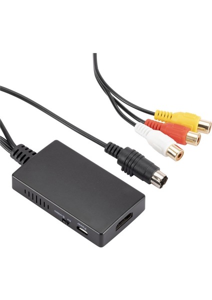 Svideo'dan Dönüştürücü S-Video ve 3rca Cvbs Kompozitten Sese Video Dönüştürücü Desteği 1080P 720P (Yurt Dışından)