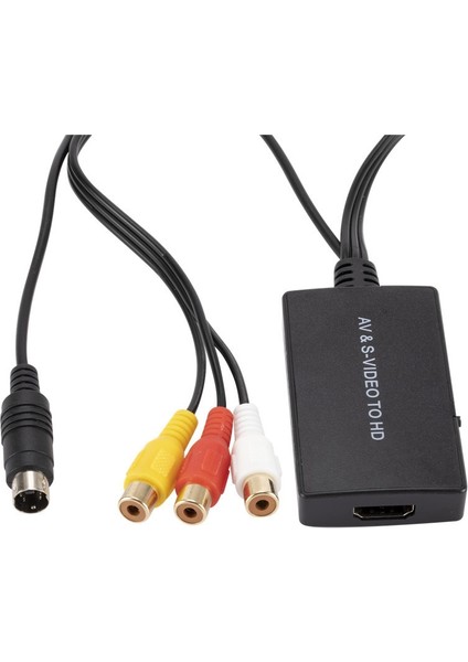 Svideo'dan Dönüştürücü S-Video ve 3rca Cvbs Kompozitten Sese Video Dönüştürücü Desteği 1080P 720P (Yurt Dışından)