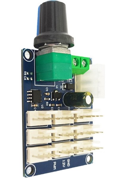 Bilgisayar Kasası Fan Hızı Kontrol Cihazı 12 V Çok Kanallı Pwm Hız Kontrol Cihazı Ntc Sıcaklık Kontrol Modülü (Yurt Dışından)