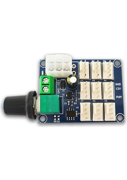 Bilgisayar Kasası Fan Hızı Kontrol Cihazı 12 V Çok Kanallı Pwm Hız Kontrol Cihazı Ntc Sıcaklık Kontrol Modülü (Yurt Dışından)