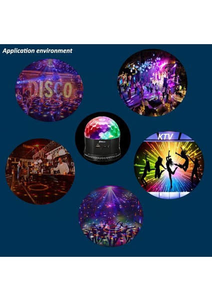 Dj Işığı LED Bluetooth Hoparlör Kristal Top Işık Ses Kontrolü Uzaktan Kumanda Mp3 Çalar Disko Partisi Için Ab Tak (Yurt Dışından)