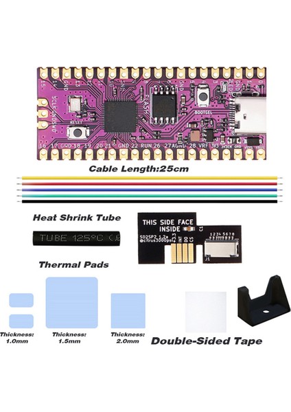 Raspberry Picoboot Kurulu Kiti + SD2SP2 RP2040 Çift Çekirdekli 264KB Sram + 16MB Flash Bellek Geliştirme Kurulu (Yurt Dışından)