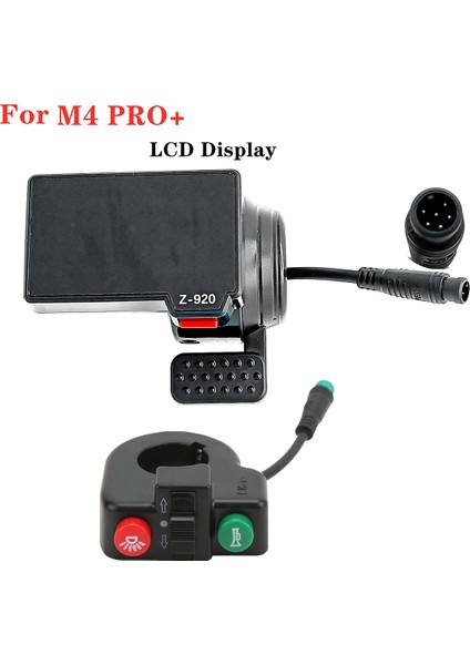6 Pin LCD Ekran Gösterge Paneli + Anahtar Düğmesi Kugoo M4 Pro + Elektrikli Scooter Gösterge Ekranı Aksesuarları Değiştirin (Yurt Dışından)