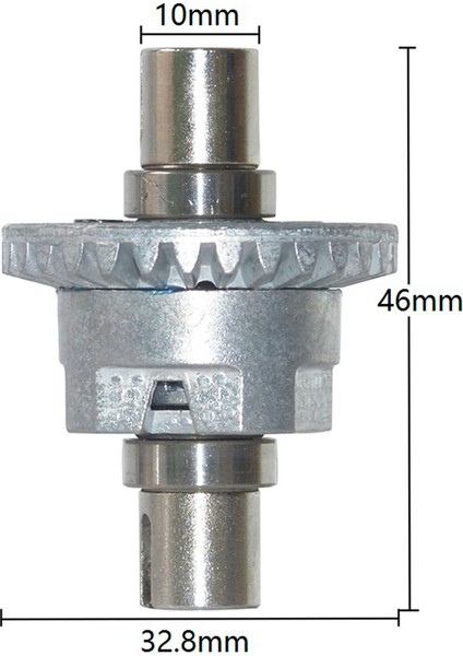 2 Adet Metal Diferansiyel 55-ZJ06 9125 9155 9156 Xinlehong 9125 9155 9156 1/10 1/12 Rc Araba Yedek Parçaları (Yurt Dışından)