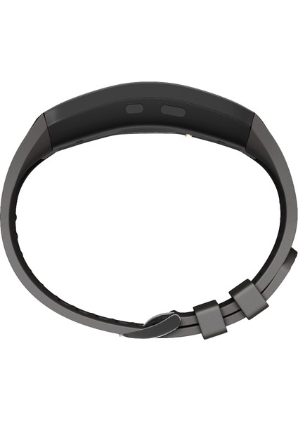 Galaxy Gear Fit2 Pro Için Silikon Kordonlu Saat Kayışı Watch Band Bilek Bilezik Gear Fit 2 SM-R360-BLACK (Yurt Dışından)