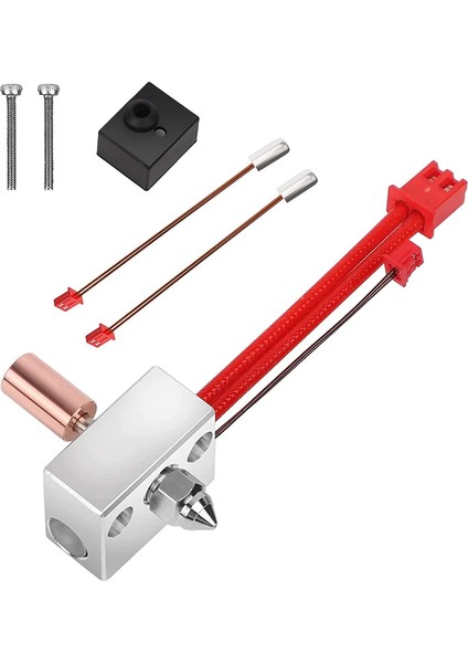 Ekstruder Isıtıcı Blok Kiti Artı Ekstra Termistörler ENDER3S1 Için Yüksek Sıcaklık Pro 300°C, Bimetal Isı Kırma Nozulu (Yurt Dışından)