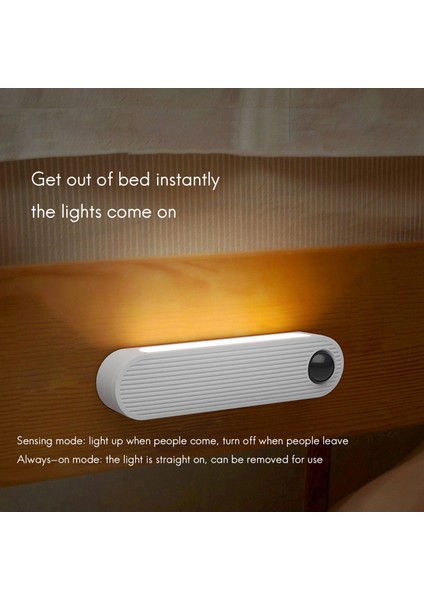 Sensör Dolap Işıkları, USB Şarj Edilebilir Dolap Işıkları, Taşınabilir Gece Lambası, Dolap Için, Gardırop, Merdiven, Mutfak Beyaz (Yurt Dışından)