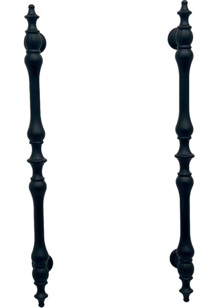 Şehzade Mat Siyah Mobilya Dolap Mutfak Çekmece Kulpu 96 mm ( 9,6 cm ) 2 Adet