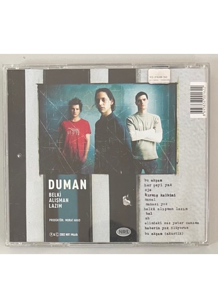 Duman - Belki Alışmam Lazım CD (Orjinal Dönem Baskı Cd)