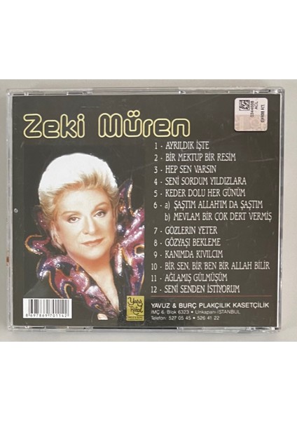 Zeki Müren Ayrıldık Işte CD (Orjinal Dönem Baskı Cd)