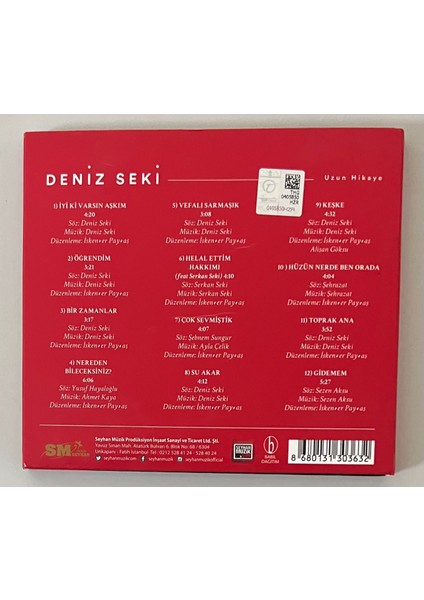 Deniz Seki - Uzun Hikaye CD (Orjinal Dönem Baskı CD) fiyatları