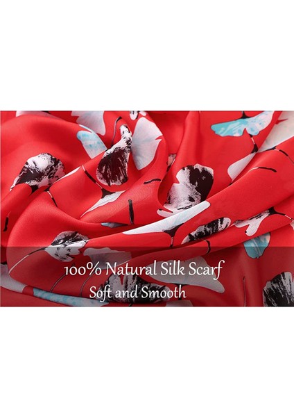 Bayan 100% Büyük Dut Ipek Eşarp Uzun Saten Eşarp Moda Tasarımcısı Eşarp Hafif Sarar, 2022423-05 (Yurt Dışından) modelleri