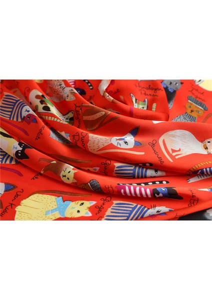 35" Kare Ipek Benzeri Başörtüsü - Saç Sarma ve Geceleri Uyuma Için Kadın Modası Ipek Duygu Eşarpı. Fm6-2 (Yurt Dışından) modelleri