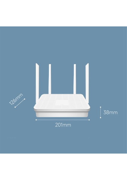 Wifi Yönlendirici Çift Bantlı Gigabit 2.4g 5.8 Ghz 1200 Mbps Kablosuz Yönlendirici Wifi Tekrarlayıcı ve 4 Yüksek Kazançlı Anten Abd Tak (Yurt Dışından)