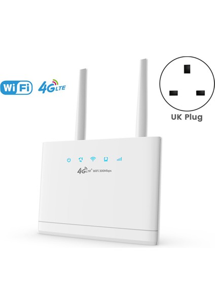 4g Lte Wifi Yönlendirici 300 Mbps Kablosuz Wifi Yönlendirici Ev Erişim Noktası Desteği 4g - Lan Bağlantı Noktası 16 Wifi Kullanıcıları-Ingiltere Tak (Yurt Dışından)