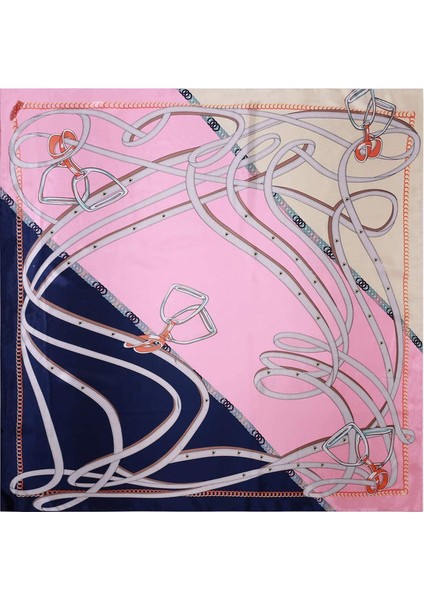 Kadın Ipek Eşarp Kemer Desenli Büyük Kare Saten Başörtüsü Headdress 35", A-8 (Yurt Dışından) fırsatları