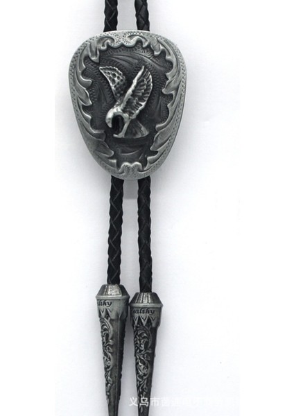 3D Bolo Kravat-Erkekler Için Moda Vintage Animial Bola Kravat, Siyah (Yurt Dışından)