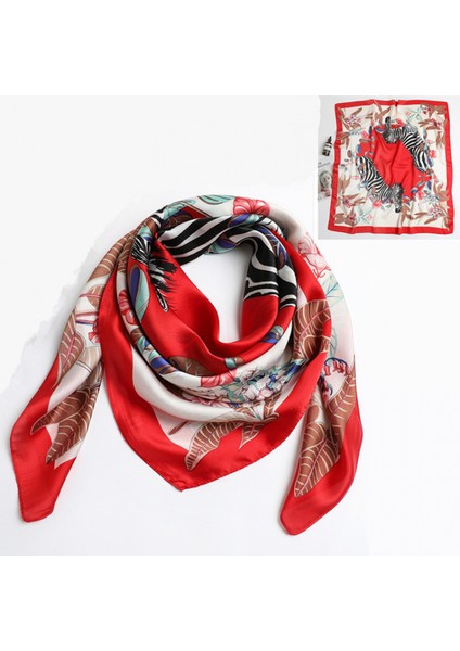 35 "kare Ipek Benzeri Başörtüsü - Saç Sarma ve Geceleri Uyumak Için Kadın Modası Ipek Duygu Eşarp, Fm5-3 (Yurt Dışından)