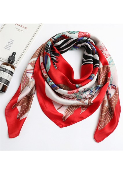 35 "kare Ipek Benzeri Başörtüsü - Saç Sarma ve Geceleri Uyumak Için Kadın Modası Ipek Duygu Eşarp, Fm5-3 (Yurt Dışından) modelleri