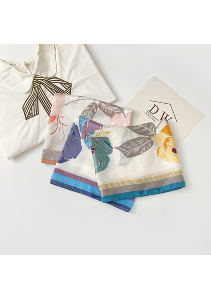 27.5 x 27.5 Kadın Kare Ipek Saç Eşarp Baş Uyku Şal Saten Başörtüsü, Mavi-11 (Yurt Dışından) fiyatları