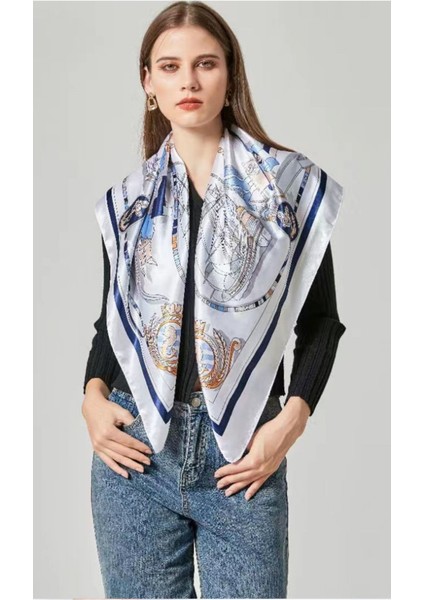 35 x 35 Kadın Kare Ipek Saç Eşarp Baş Uyku Şal Saten Başörtüsü, D (Yurt Dışından) modelleri