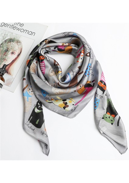 35 "kare Ipek Benzeri Başörtüsü - Saç Sarma ve Geceleri Uyumak Için Kadın Modası Ipek Duygu Eşarp. Fm6-3 (Yurt Dışından)