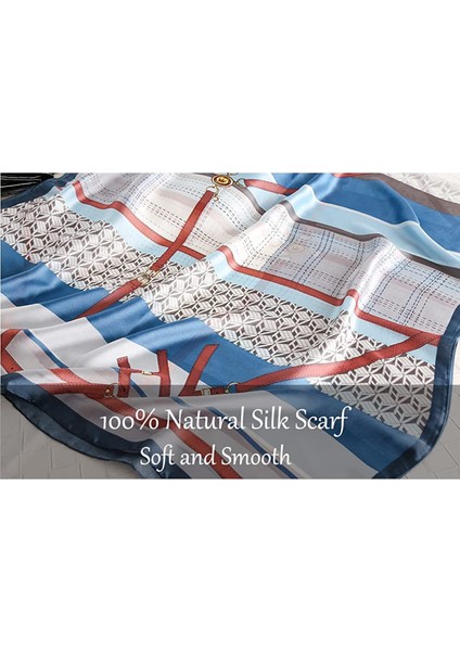 Bayan 100% Büyük Dut Ipek Eşarp Uzun Saten Eşarp Moda Tasarımcısı Eşarp Hafif Sarar, 2022423-19 (Yurt Dışından) modelleri